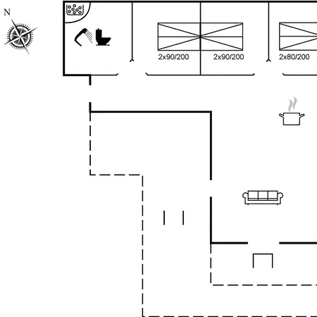 Minke - 2-2km From The Sea By Interhome Hébergement de vacances Bolilmark